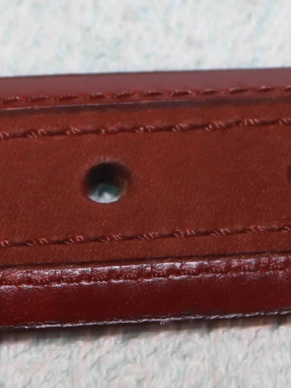NWOT COLUMBIA Two-Tone Brown Leather Belt w/ Silver Tone Buckle Men’s 36